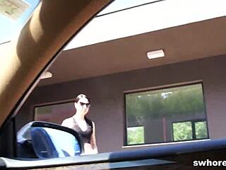 I fucked her tight ass bareback in the outdoor public spot for just fifty euros