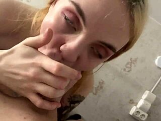 Teen Cutie Gives Stepbrother Intense Birthday Blowjob