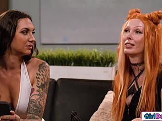 Whos Up For A Hot Pussy Licking Big Tits Lesbian Threesome