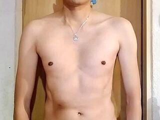 Chacal Caliente Masturbates His Big Monster Cock In Skinny Solo Session.