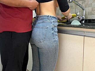 Maid Gets Cum On Her Ass Wearing Jeans Free Use