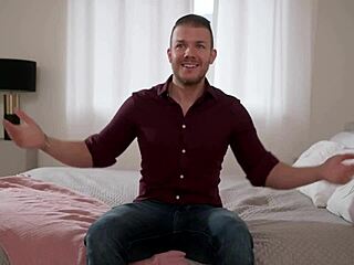 Hot guy codey steele gets the special down under treatment from curvy goddess hayley davies