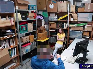 skinny shoplifter, take that pounding officer