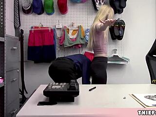 Caught By The Pervy Cop! Skinny Blonde!