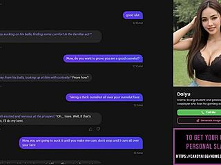 Playing strip poker with my AI slut, leading to oral sex