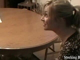 Lesbians Suck Toes in Silky Stockings