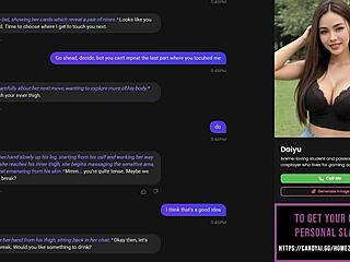 Playing strip poker with my AI slut, leading to oral sex