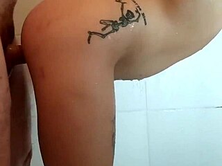 Latina Bath Fuck Without Condom