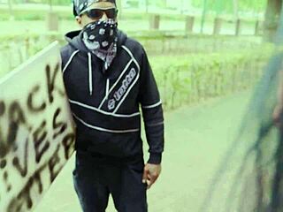 Black MILF Licks Balls And Gets Rough Fuck