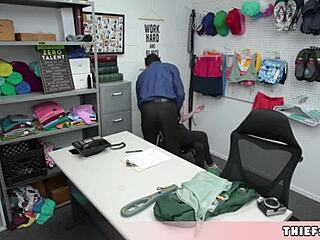 Caught By The Pervy Cop! Skinny Blonde!