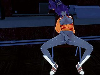 Yoruichi Squirts After Sensual Solo Masturbation