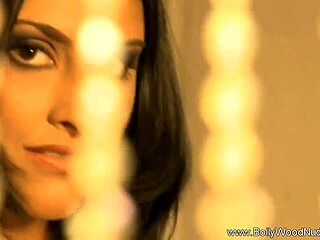 Intriguing dance with veil in Indian style.