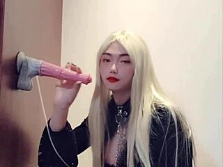 How Comfortable Is Sex With A Big Dick？ Socking And Highheels Ladyboy Masturbates