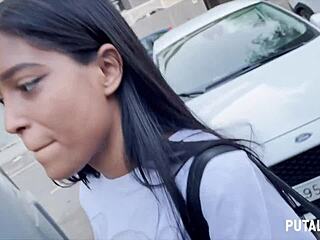 Torbe łapie chudą laskę 18+ Kali na twarde rżnięcie