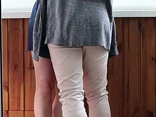 Ruda Cat's long legs fucked intensely and creampied