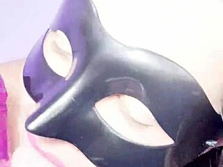 Latina Colombian stepmother with giant cameltoe masturbates intensely for her stepson in lingerie