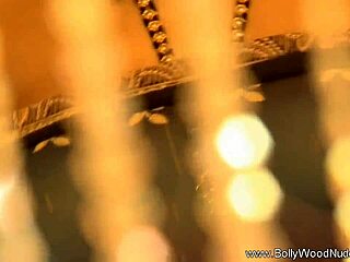 Intriguing dance with veil in Indian style.