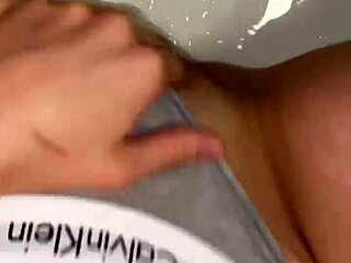 she says, 'watch me wet these gray panties from pov'