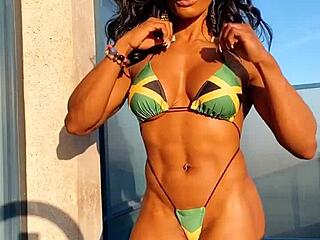 Erotic hot female muscle babe fbb 27