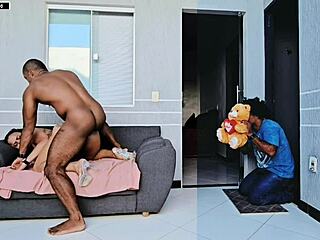 Boyfriend catches me assfucked by his brother on Valentine's