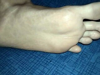 little foot with callus and saliva jerks one off for me go