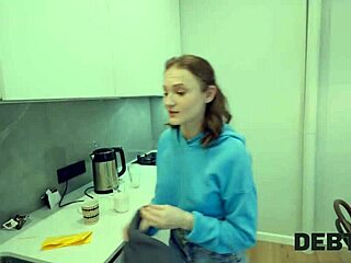 Debt4k naughty college slut gets ANAL FUCK with house manager