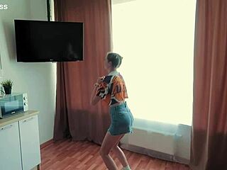 Elena Ross Intense Step-Sis Workout Blows Monster Cock