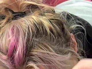 Streetwalker Sucks Cum Off Dick After Facial!