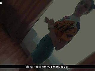 Elena Ross Intense Step-Sis Workout Blows Monster Cock