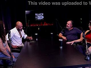 Ted's passenger enjoys foursome in car with trans and man