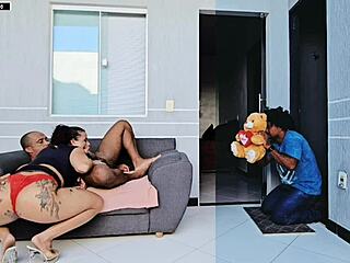 Boyfriend catches me assfucked by his brother on Valentine's