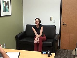 Zelda's rough pov sofa casting interview gets intense