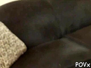 Shaved Teen Pussy Takes Hardcore POV Pounding from Erected Cock Roughly