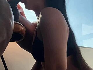 he can't hold back - my mouth makes his cock throb wildly - amateur couple nysdel!