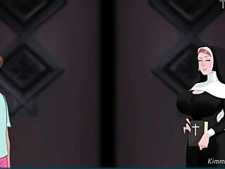 what if nun's confession booth hides huge cock pounding her slutty pussy?!