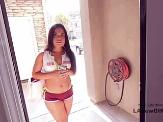 whoa this sizzling brunette teen gets fucked hard during her modeling casting interview