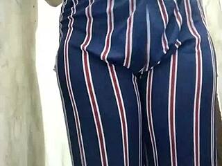 Indian Riya Thakur Bathes for Boyfriend