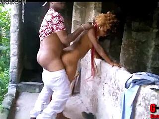 what happens when fake agent meets hot ebony teen in unfinished building? bareback doggystyle intrigue unfolds