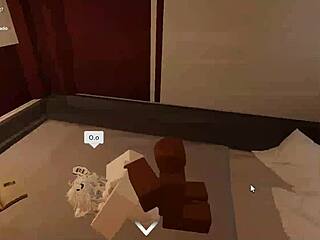 random slut bends over for monster bbc pounding in condo roblox style