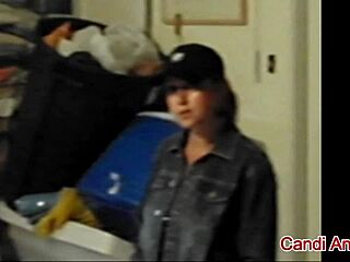 slut milf wife candi annie pounded hard in dirty garage shoot