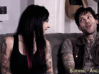 tattooed goth girl's wild ride on thick cock feels so intense