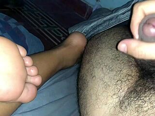 SWEET FOOTJOB wakes him up for early morning FUCKING bliss