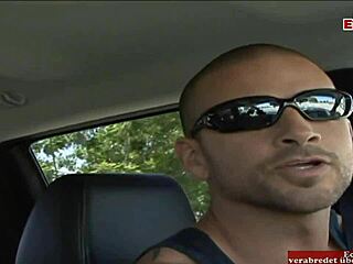 skinny blonde teen with huge fake tits pounds monster cock before watching cuckold husband