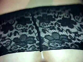 she rides hard in amateur doggy style pounding session