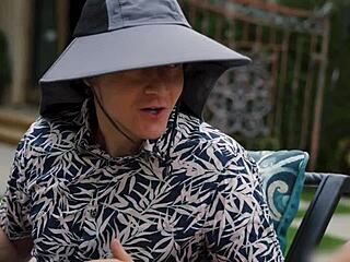 cuckold hubby's watchin his milf wife ride young janitor's cock damn hot