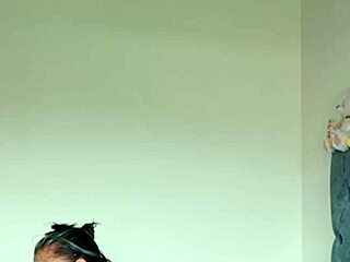 Sexy latina bbw squirts huge from solo toy play on big natural tits pussy