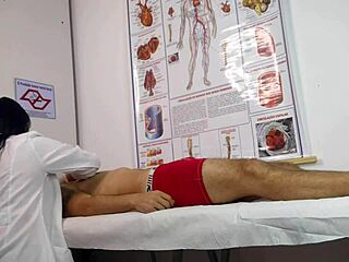 i can't believe my first patient had such a huge throbbing erection ready for my tight nurse pussy