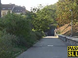 Bound British Babe Takes Rough Outdoor Creampie After Maledom Bondage