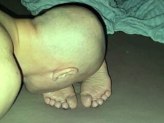 Stepmom's Soles Licked Clean Before Hot Cum Sprayed All Over