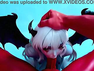 blue and red lips tease cock in sensual oral bliss